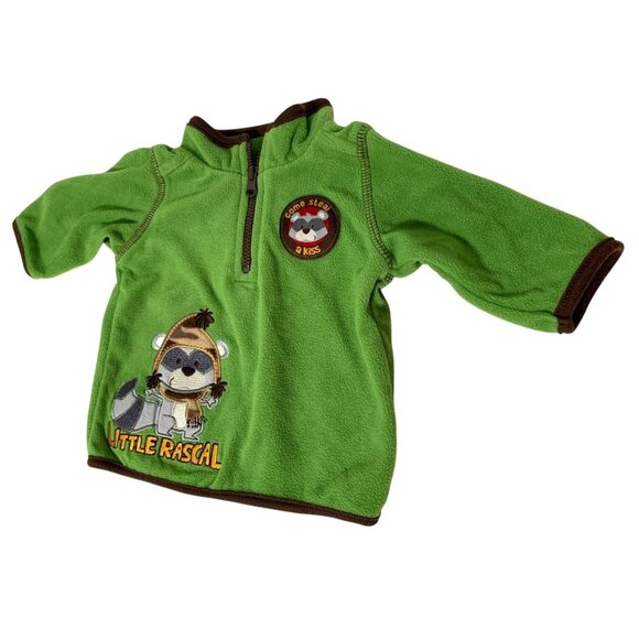 Child Of Mine Carters Boys Infant Baby Size 0 3 months Long Sleeve Fleece Pull o - Picture 1 of 3